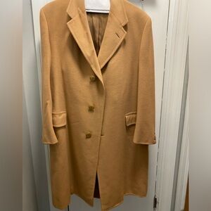 Custom Camel hair overcoat. Timeless warmth with unparalleled softness.